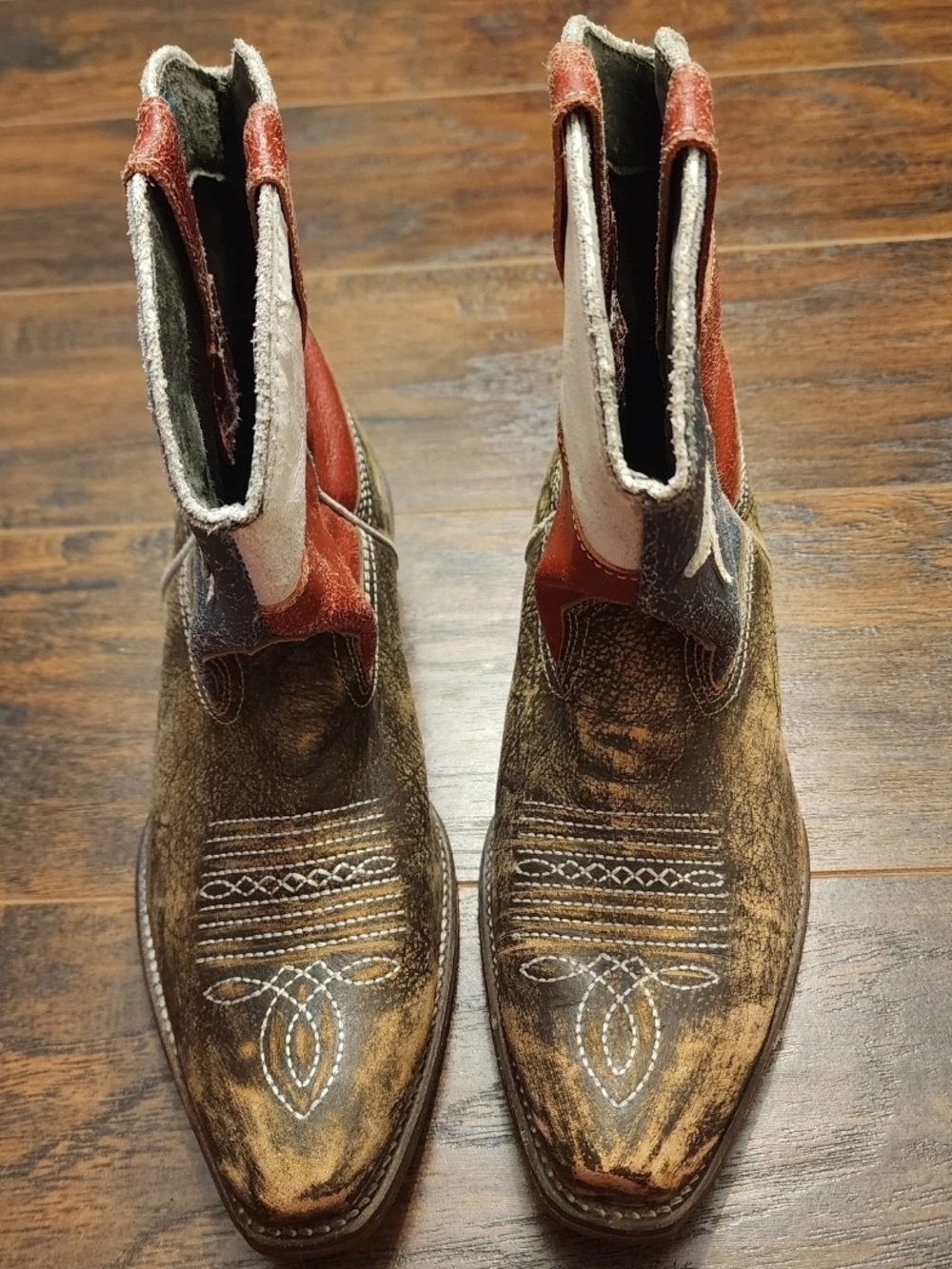 Roper Texas Flag Cowgirl Boots Western Rodeo